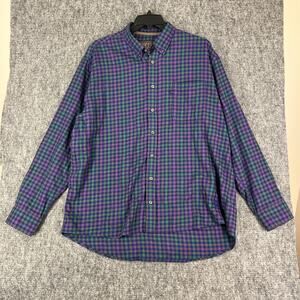 Madison Creek Dress Shirt‎ Mens Extra Large Blue Business Casual Button-Front